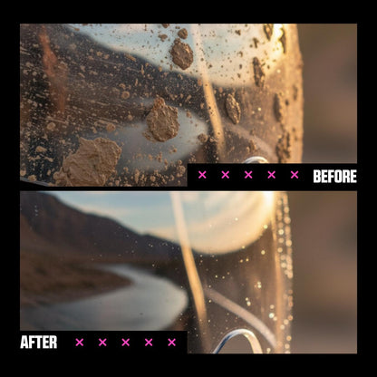 Muc-Off Limpiador de Casco, Visera y Gafas de Ciclismo, 250 Ml - Spray de Limpieza Biodegradable y Antibacteriano para Casco de Bicicleta, Casco de Moto y Gafas