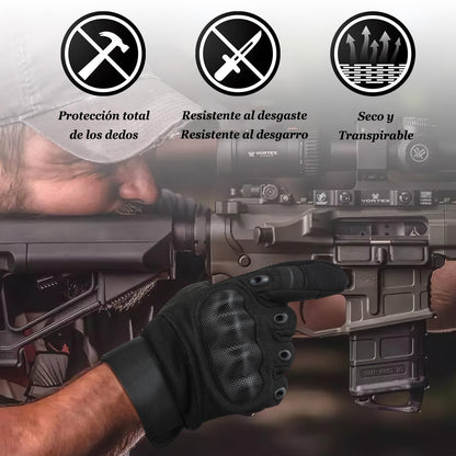 COZOME Guantes de Moto para Hombre, Guante de Verano para Pantalla Táctil con Nudillos Duros, Guantes Protectores para Airsoft Motocross Scooter Ciclomotores ATV Paitball Bicicleta de Montaña