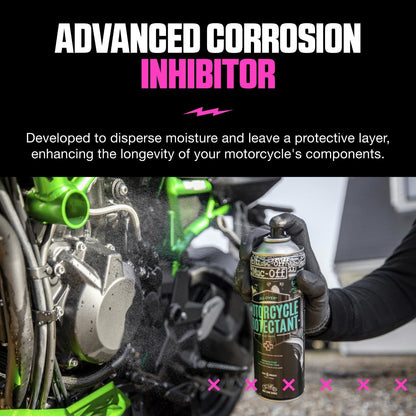 Muc-Off Protector Limpiador de Moto, 500 Ml - Spray de Protección Postlavado Anticorrosivo de Moto - Apto para Todas las Superficies