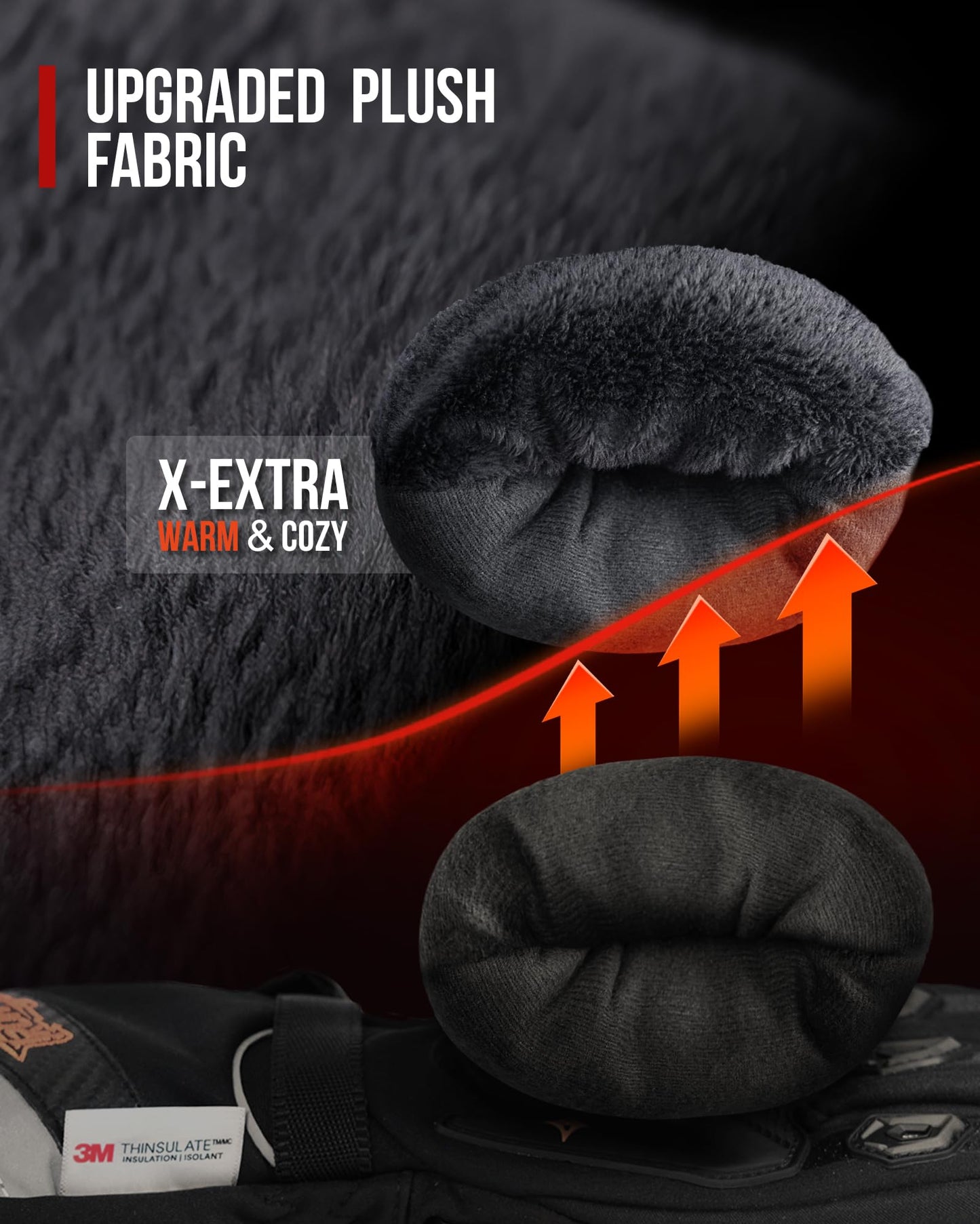 IRON JIA'S Guantes Calefactables Moto Invierno Hombre Nuevo 2025 Puerto de Carga USB de 3000mAh Cable de Carga 2 en 1 Pantalla Táctil Impermeable y Cortavientos Ciclismo Senderismo Esquí XL