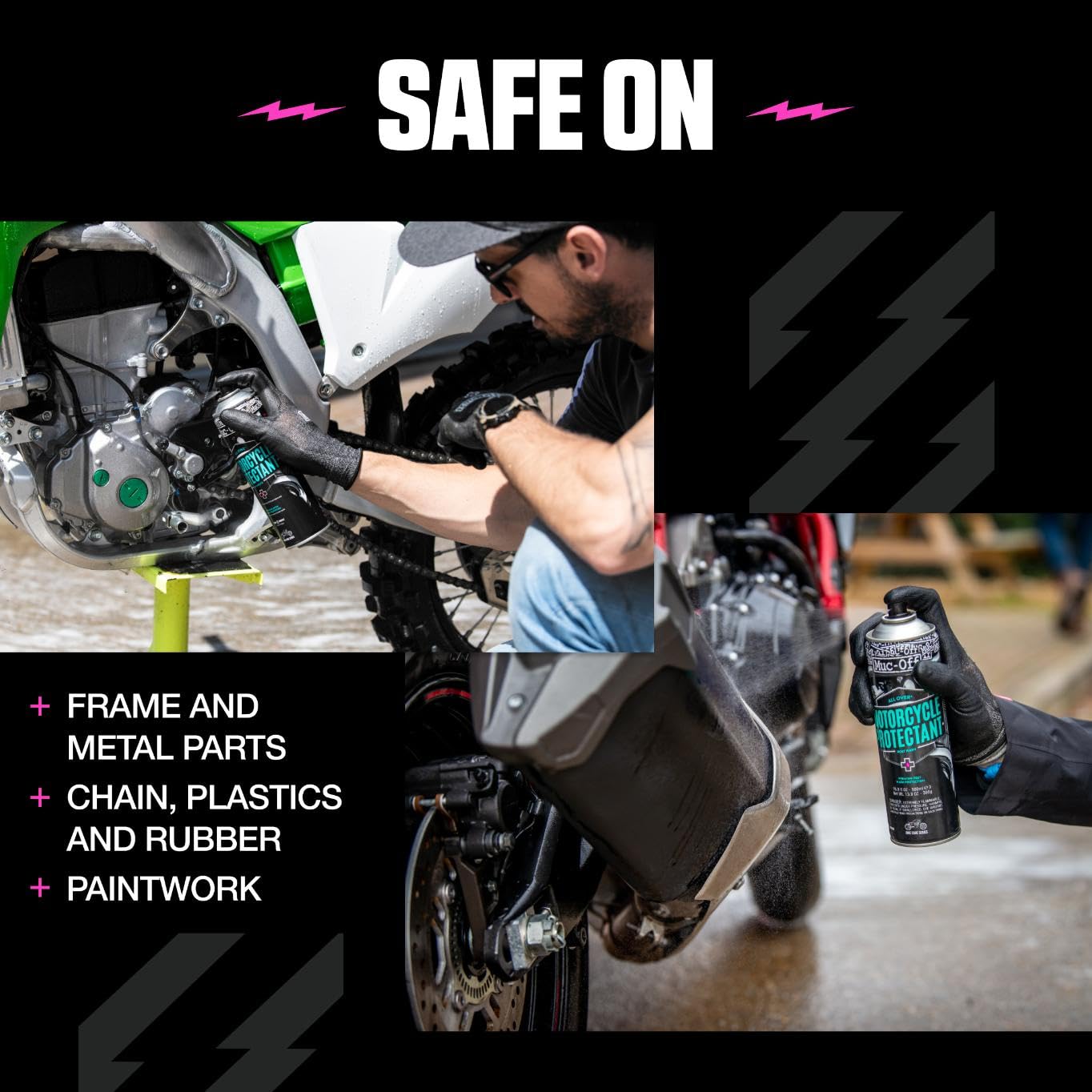 Muc-Off Protector Limpiador de Moto, 500 Ml - Spray de Protección Postlavado Anticorrosivo de Moto - Apto para Todas las Superficies