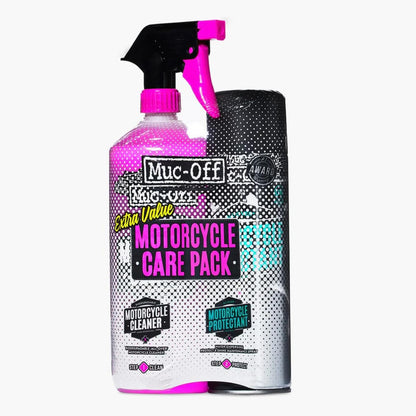 Muc-Off Kit Dúo de Cuidados para Moto - Kit de limpieza de Motos - Limpia y Protege tu Moto - Incluye 1 Litro de Limpiador de Motos y 500 Ml de Protector de Moto