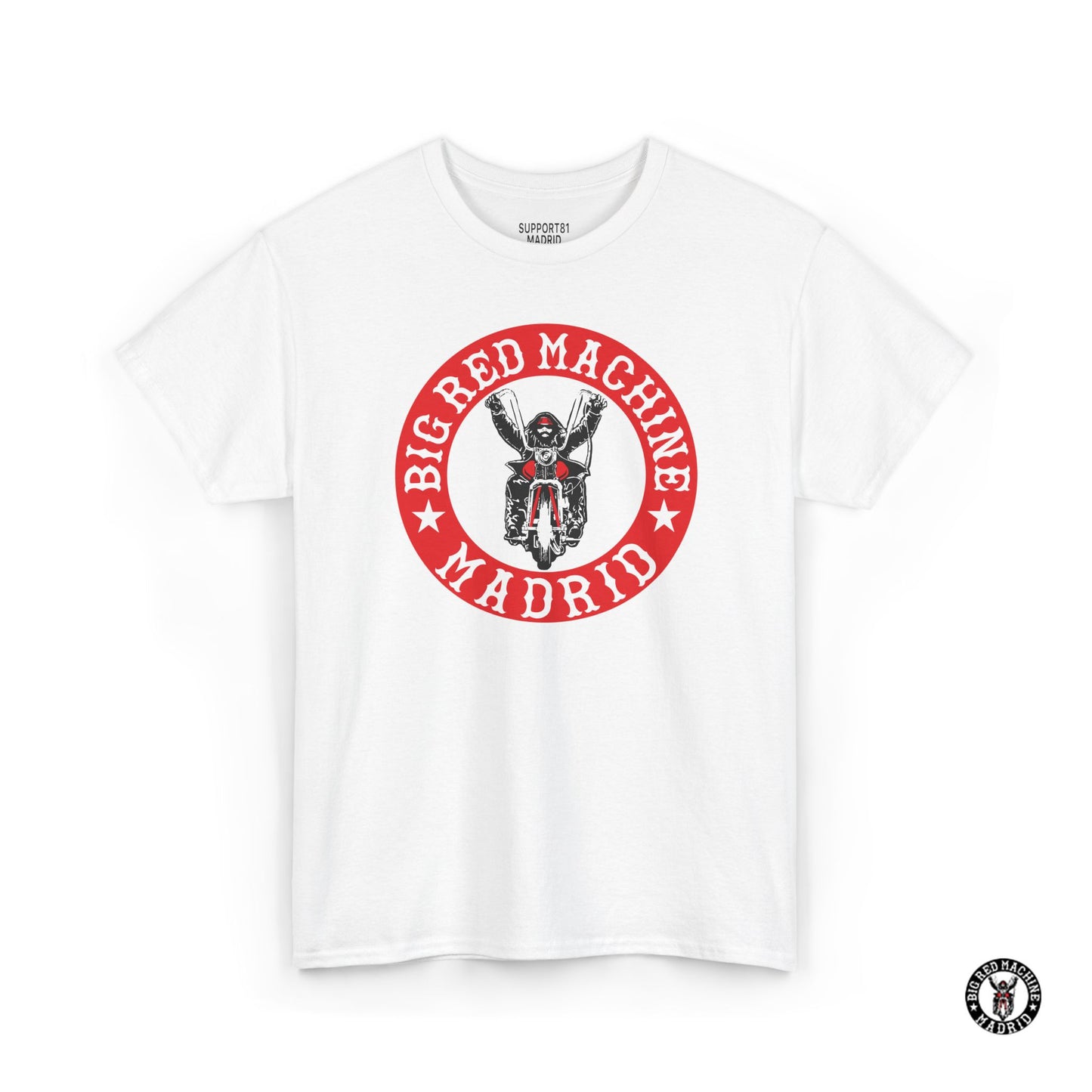White Support 81 Classic Biker T-Shirt Motorcycle Club Madrid