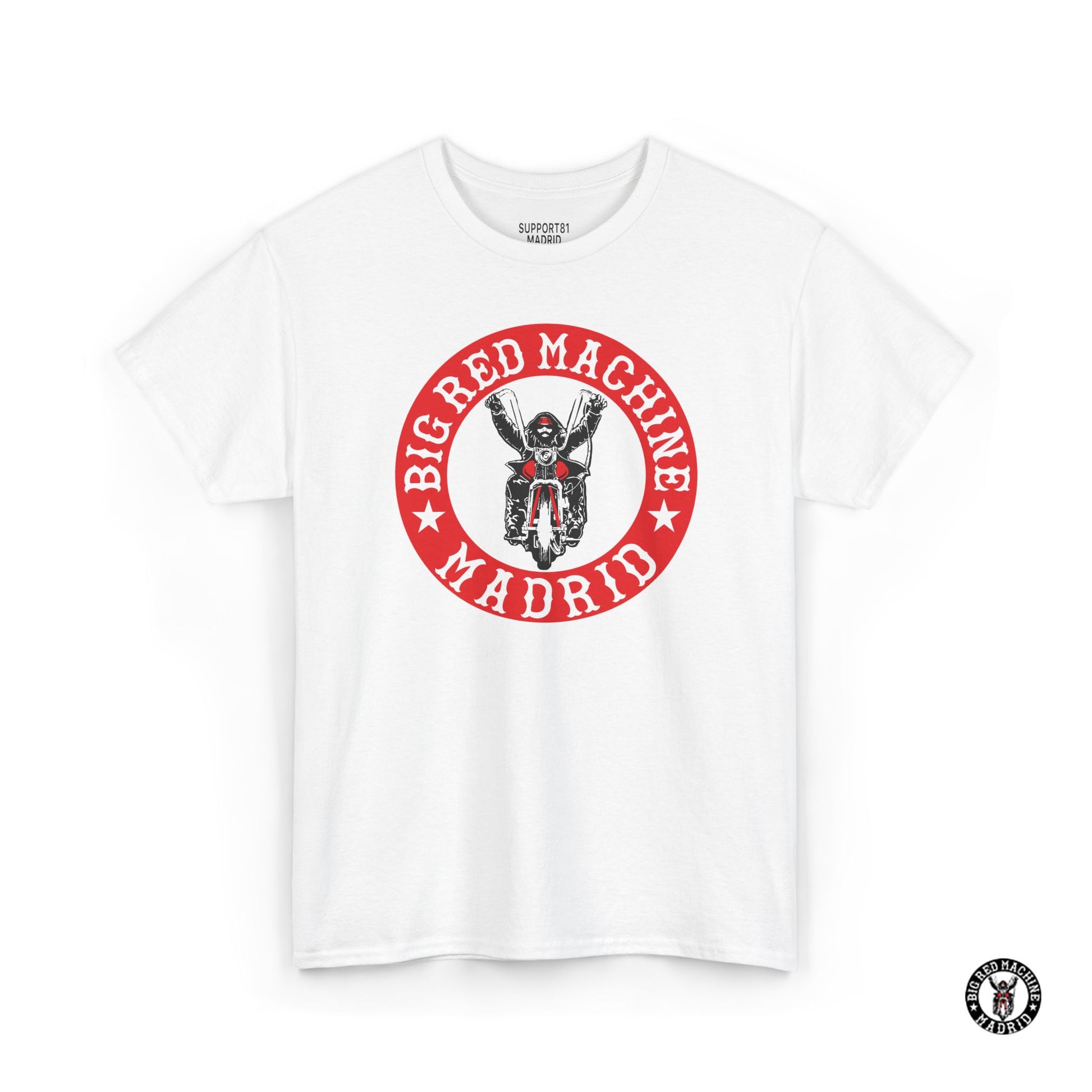 White Support 81 Classic Biker T-Shirt Motorcycle Club Madrid