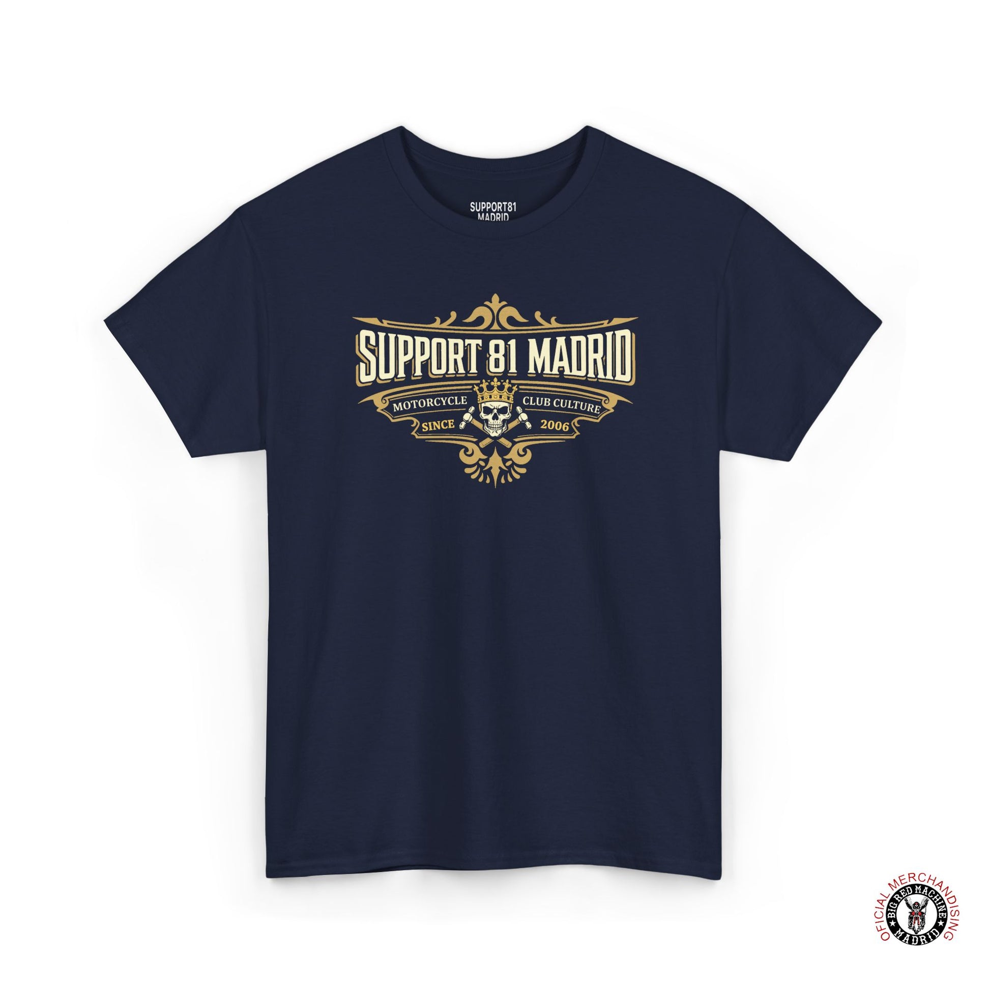 Navy Support 81 Motorcycle Club Culture T-Shirt - Tattoo Style Graphic Tee