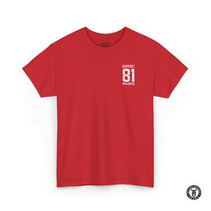 Red Front Support 81 Streetwear T-Shirt - Men's Urban Tee