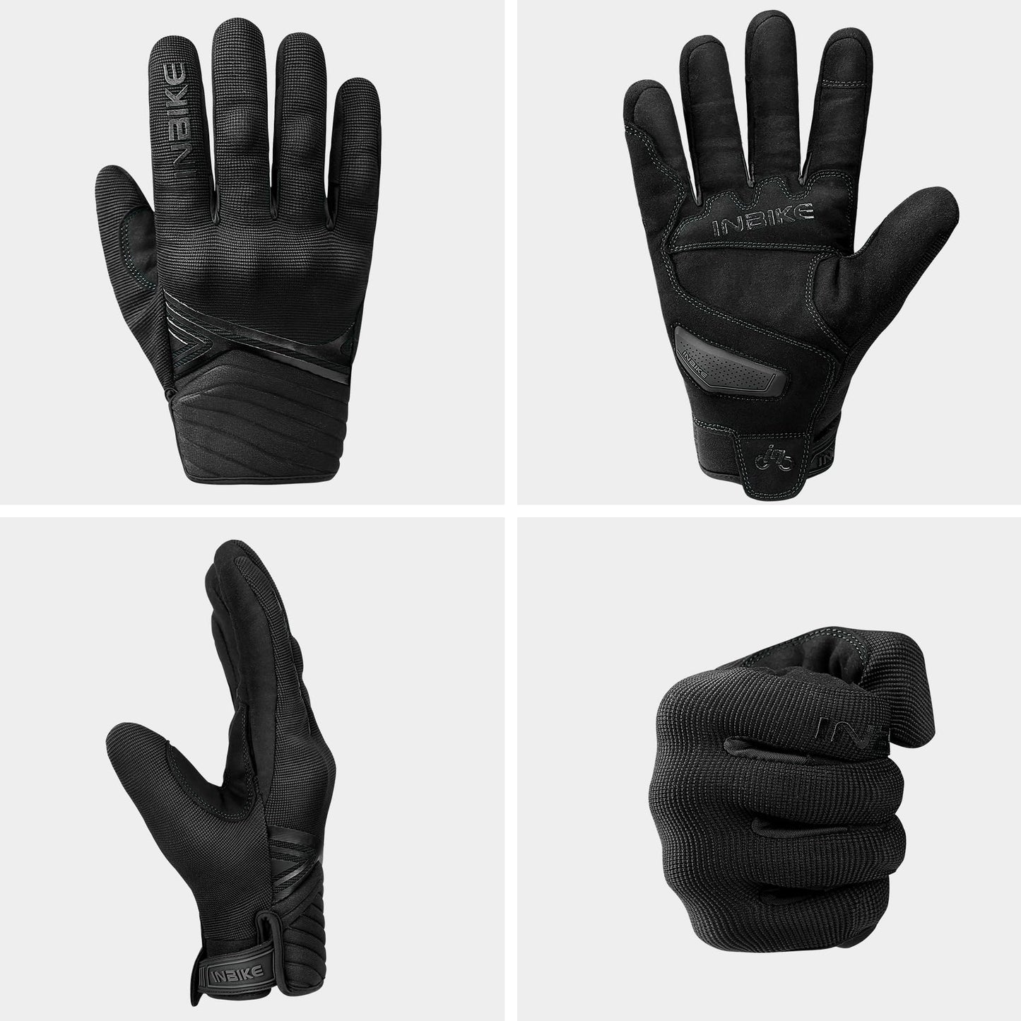 INBIKE Guantes Moto Invierno Hombre Impermeable Compatible con Pantalla Táctil Guantes Moto a Prueba De Viento con Membrana Impermeable Hipora y Forro Térmico(IM902W)