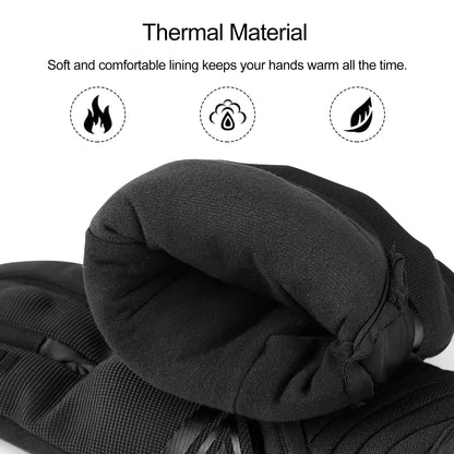 INBIKE Guantes Moto Invierno Hombre Impermeable Compatible con Pantalla Táctil Guantes Moto a Prueba De Viento con Membrana Impermeable Hipora y Forro Térmico(IM902W)