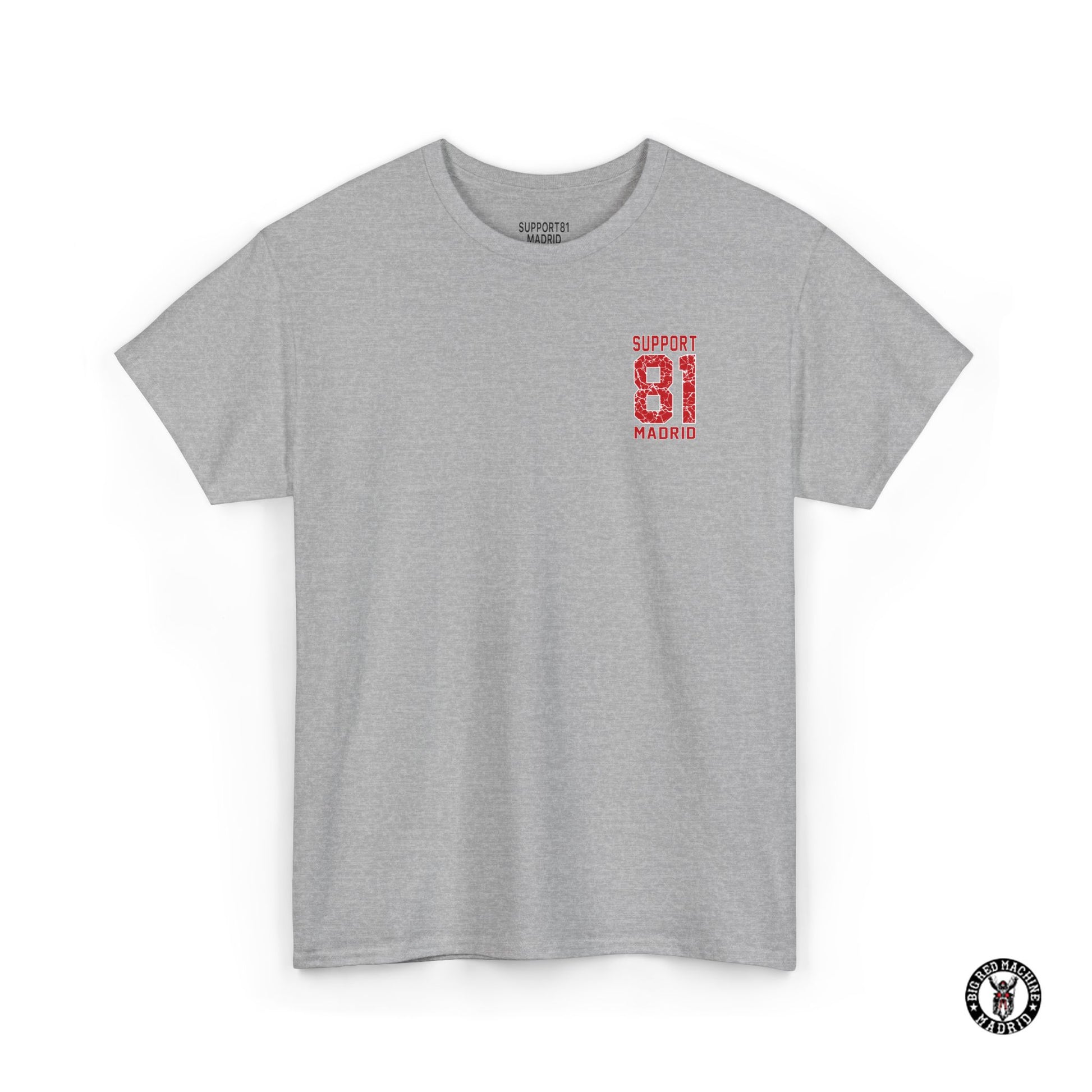 Sports Grey Front Support 81 Streetwear T-Shirt - Men's Urban Tee
