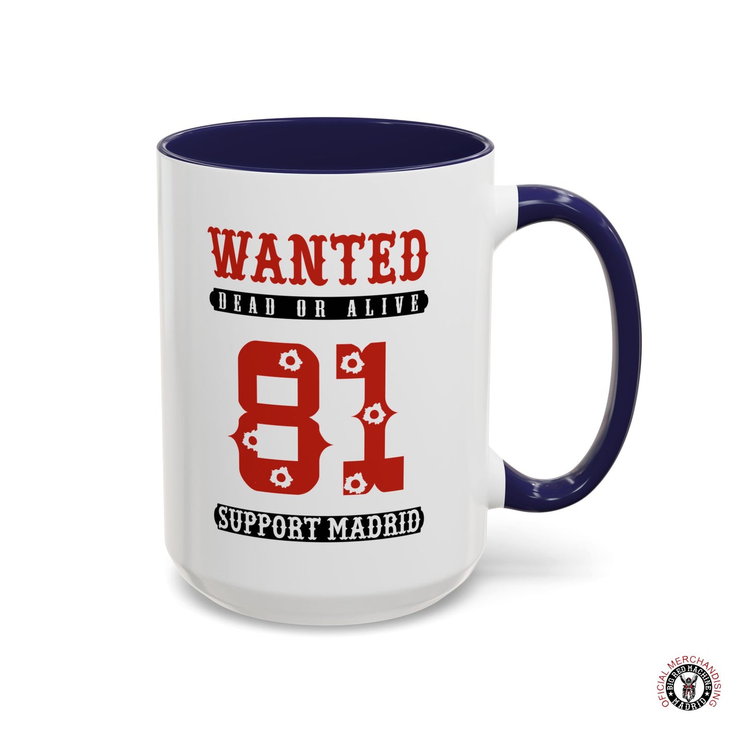 Wanted Support 81 Coffee Mugs 15oz - 0.44ml Navy Right