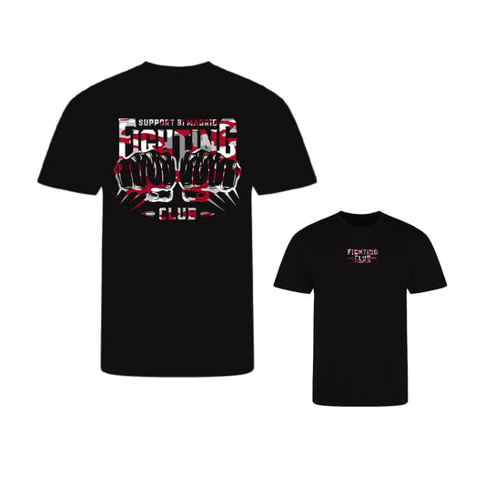 Fight Club - Camiseta deportiva negro de hombre support81 camu