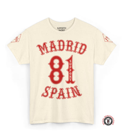 Madrid Support 81 Spain Heavy Cotton Tee, MC Style And Biker T-Shirt, Motorcycle Clothing, Motorcycle Club Shirt, Custom Shirt, Chopper Tee