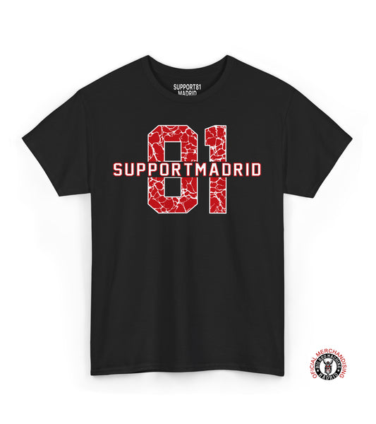 Men's T-Shirt Element Support 81 Madrid, Street Tee Madrid Support 81, Fashionable Supporter 81 T-Shirt, Biker Gift, Motorcycle Tee, T-Shirt