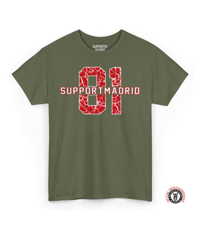 Men's T-Shirt Element Support 81 Madrid, Street Tee Madrid Support 81, Fashionable Supporter 81 T-Shirt, Biker Gift, Motorcycle Tee, T-Shirt