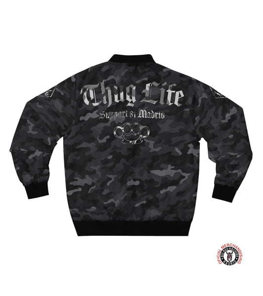 Lighweight dark camo jacket thuglife aop print support81 madrid.
