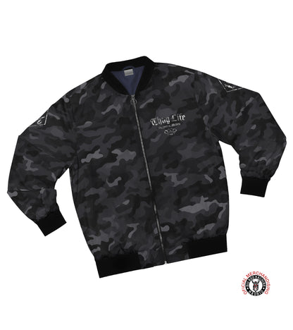 Support81 Dark Camo Lightweight Jacket ThugLife - Bomber Jacket Look