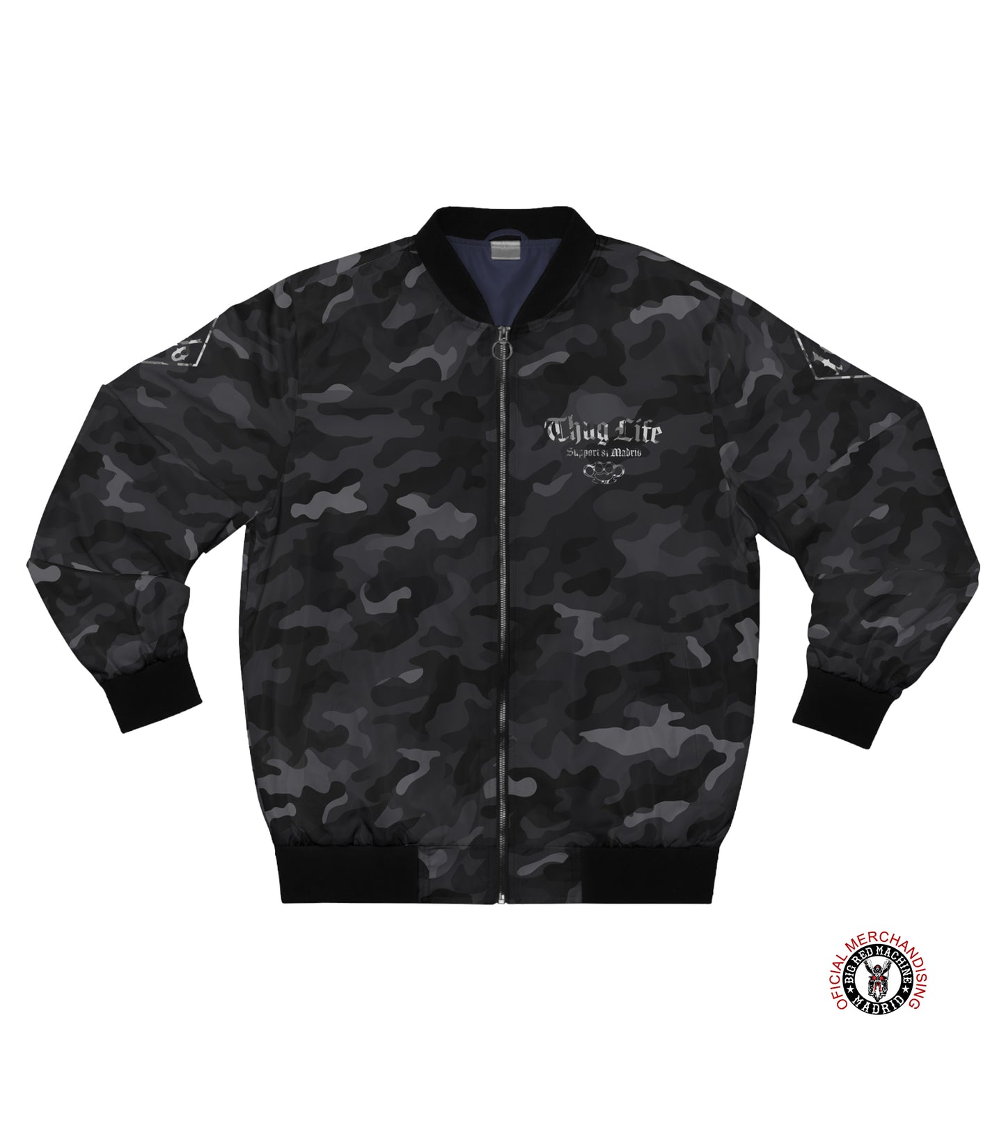 Support81 Dark Camo Lightweight Jacket ThugLife - Bomber Jacket Look