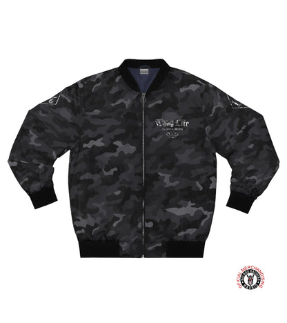 Support81 Dark Camo Lightweight Jacket ThugLife - Bomber Jacket Look