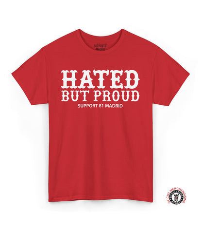 T-Shirt Support 81 Hated But Proud Red And White MC Motorcycle Shirt Madrid