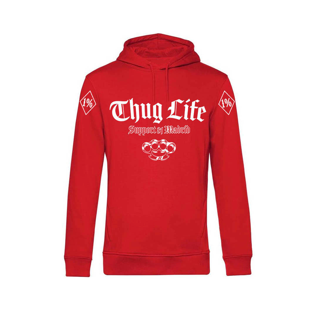 Support81 - Red hoodie thug life