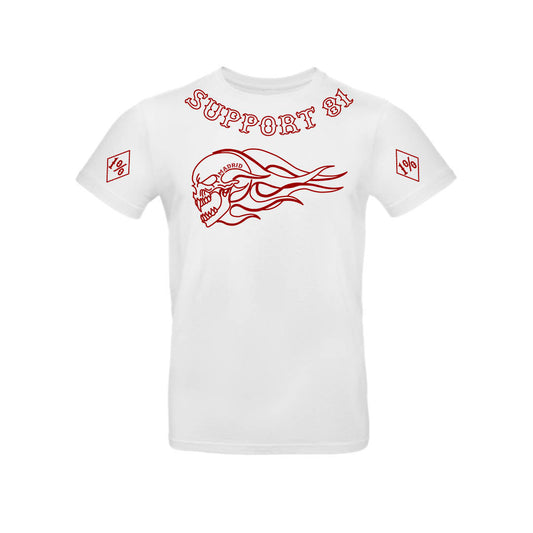 Skull Rojo Support 81 Madrid - Camisetas de Hombre